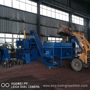 Horizontal Steel Scrap Briquette Press for Foundries